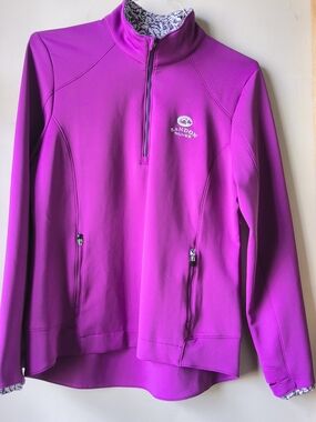 Bandon Dunes Women's Magenta Half-Zip Performance Jacket